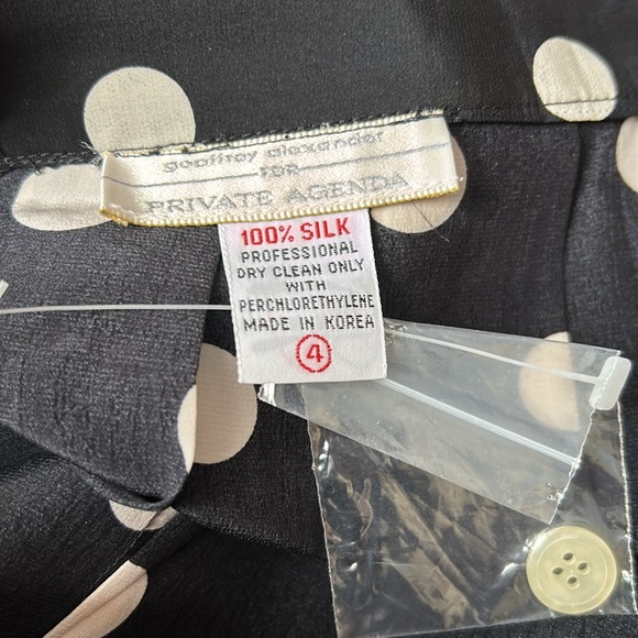 Vintage Silk Polka Dot Skirt 4 - Picture 9 of 11